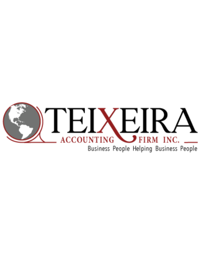 Teixeira Accounting Firm Inc. logo with the tagline 'Business People Helping Business People', symbolizing trusted Portuguese accounting services in 'City'