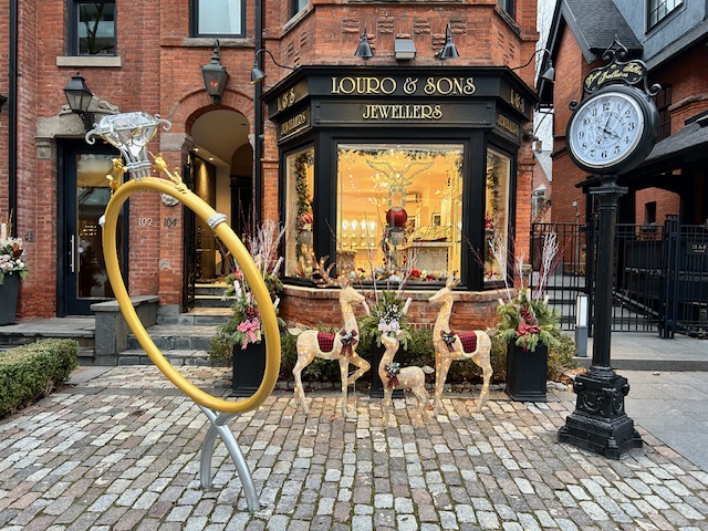 The iconic storefront of Louro & Sons Jewellers, a legacy of Portuguese craftsmanship and design since 1986.